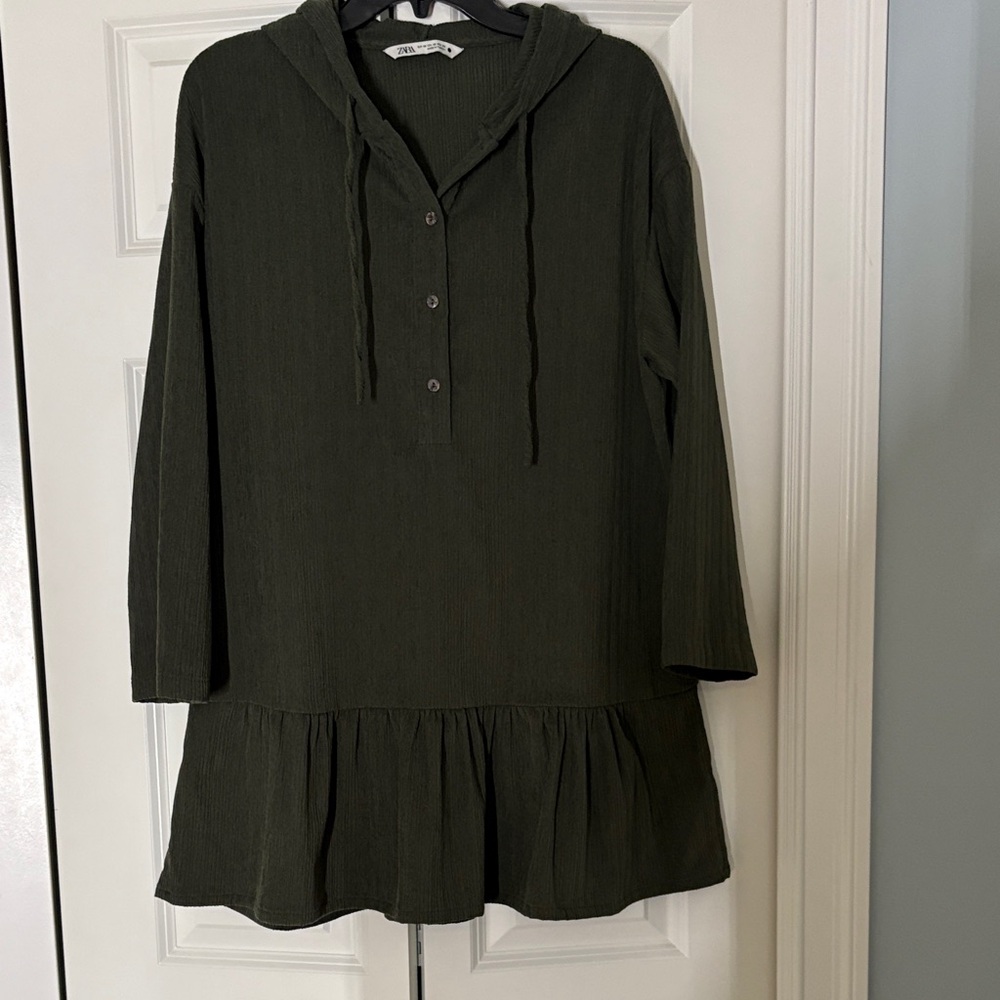 Zara Olive Knit Top
